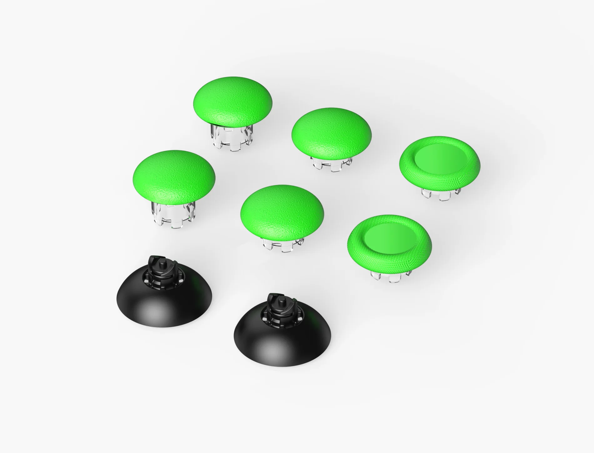 8pcs DIY Rocker Cap Kit for PS5 Elite 3D Joystick Cap Thumb Stick Caps Mushroom Hat for PS5 Edge Elite Controller Accessories