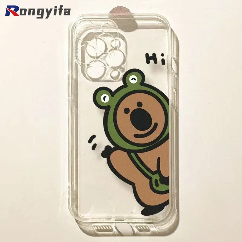 For OPPO A31 2020 A36 A76 A37 Neo 9 A38 A18 A39 A57 A57s A57E A3s A12E A92 A72 A52 5G 4G Phone Case Koala Bear Two Cartoon Cover