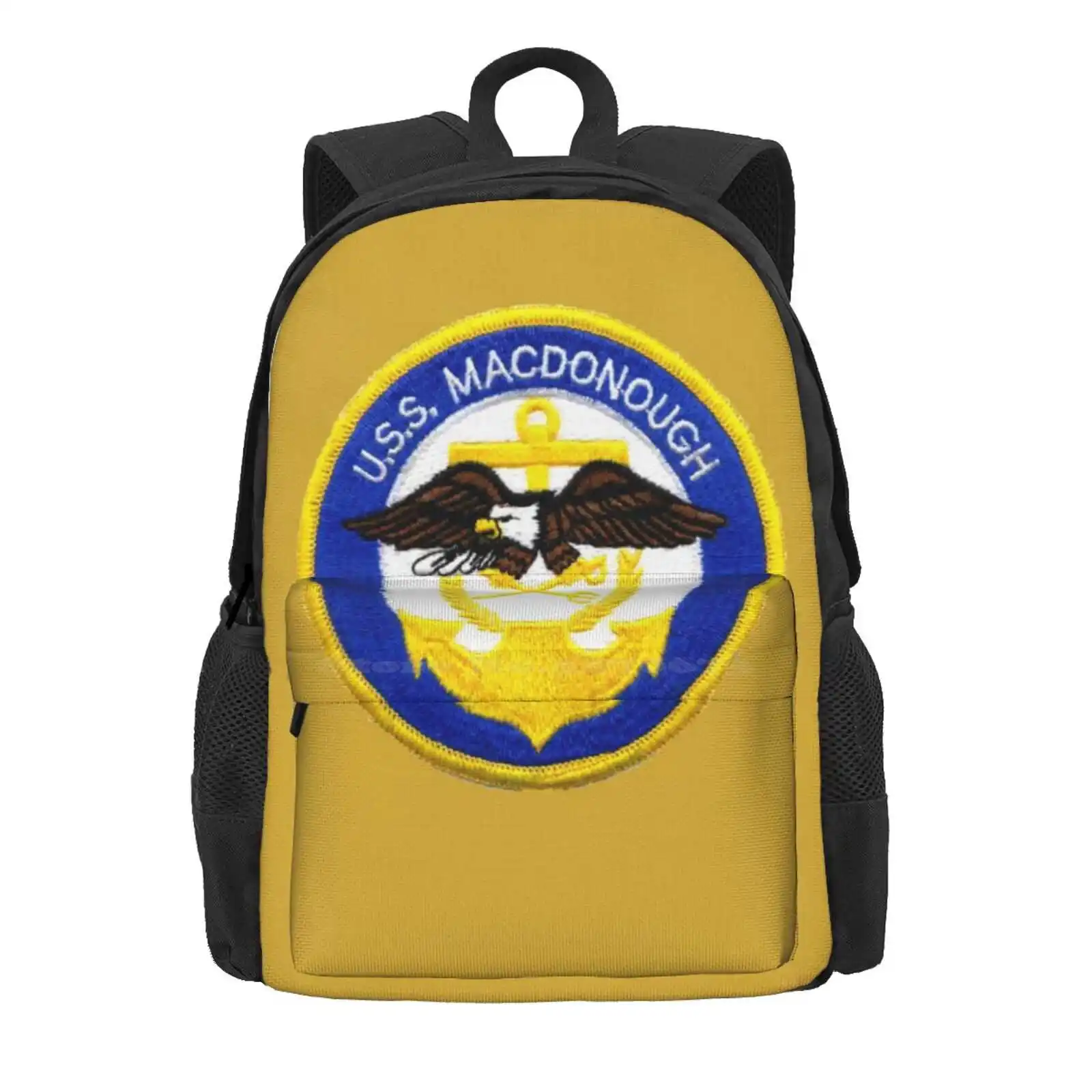 Uss Macdonough (Dlg-8) Ship'S Store Hot Sale Schoolbag Backpack Fashion Bags Uss Macdonough Dlg 8 Destroyer Usn Christmas