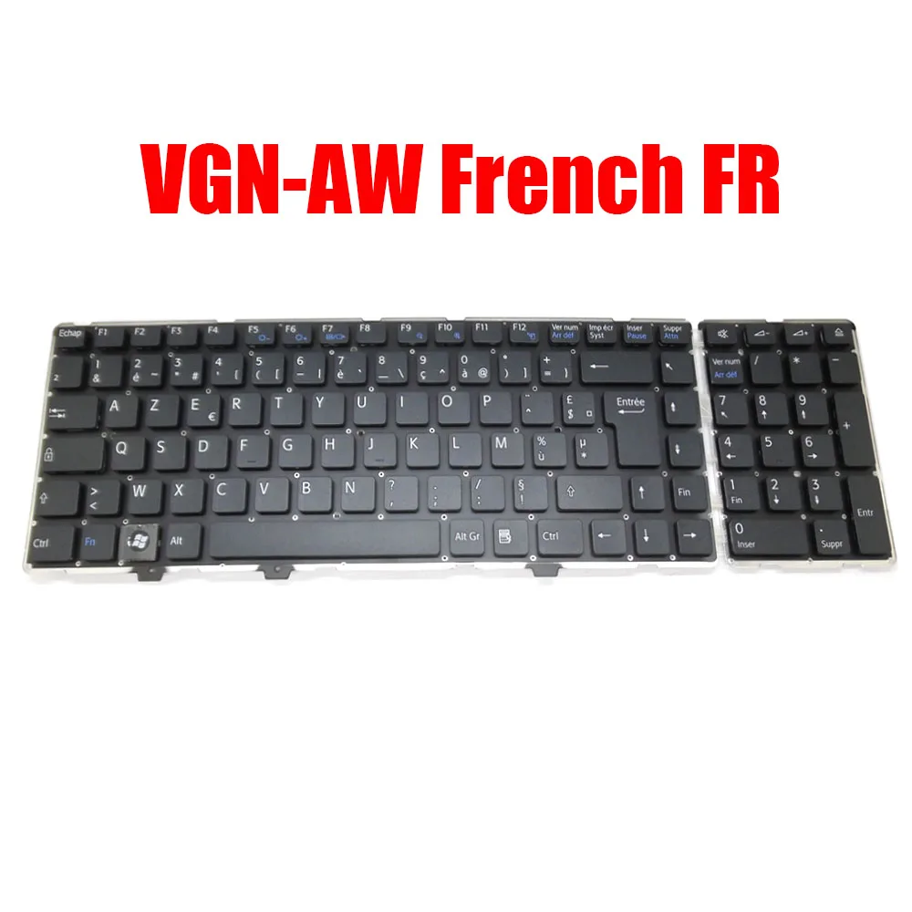 BE FR JP Laptop Keyboard For SONY VGN-AW 3010BE2G-203-G 53010BE29-203-G 3010BE21-203-G 53010BE22-203-G Belgium French English