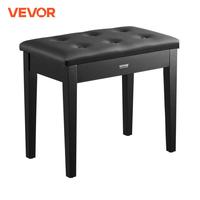 VEVOR Piano Bench Keyboard Piano Chair with High-Density Padded Cushion & Storage Compartment Wooden Piano Bookcase Stool Seat