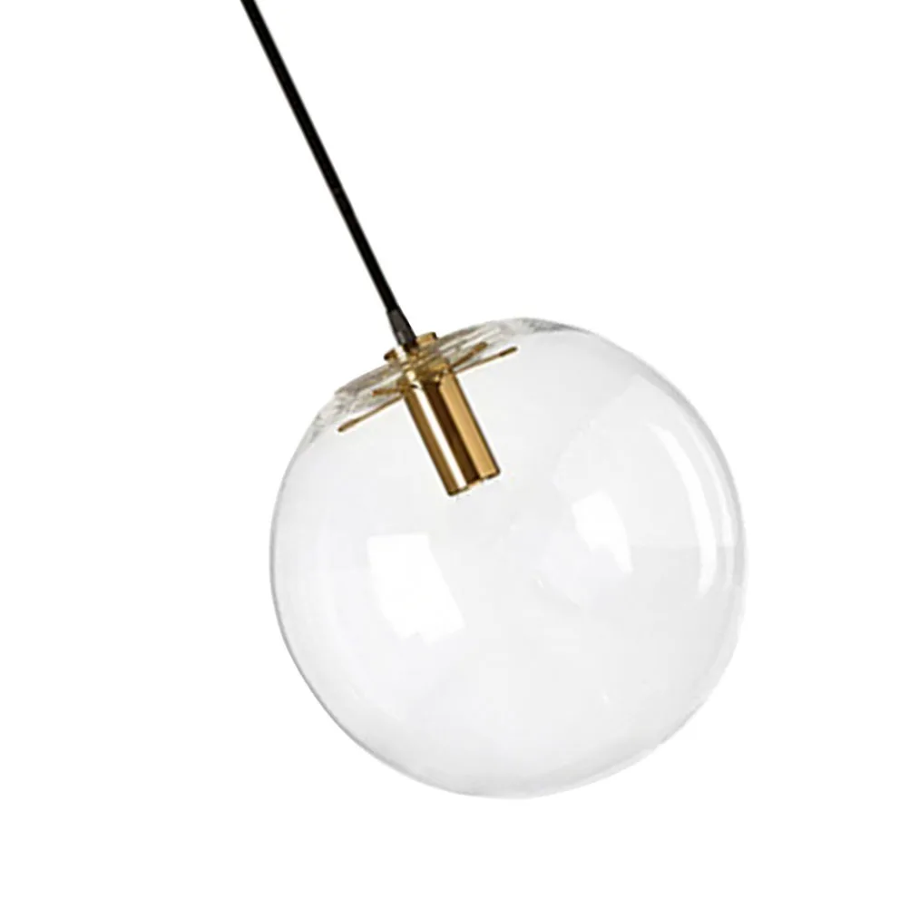 

1Pcs Glass Ball Ceiling Lamp Modern Style Pendant Light Simple Hanging Lamp for Home Bar Dining Table Lighting