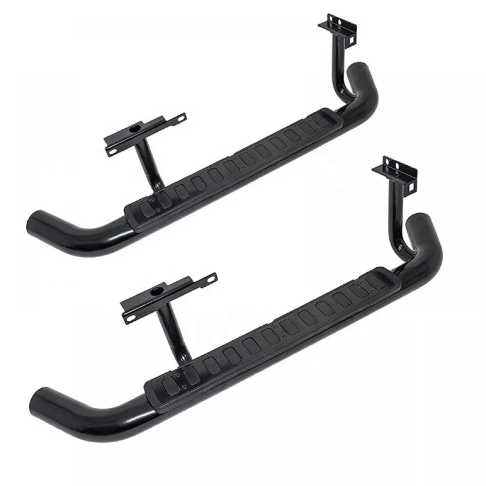 OEM Black Edition Fire & Ice Style Running Boards Side Steps For Land Rover Defender 90 1990-2016 LR008379B