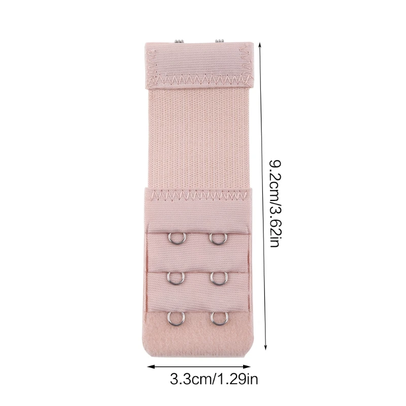 E15e feminino 2 gancho extensor sutiã elástico roupa interior extensão cinta clipe expansor fivela