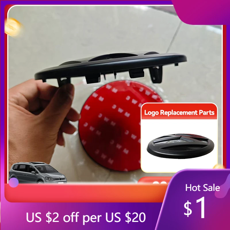 

2026 Новые эмблемы, вытяжки ламп, 2 шт., сменный значок для Caddy 2016-2020 150 мм, значок передней решетки, 130 мм, эмблема задней крышки багажника автомобиля S