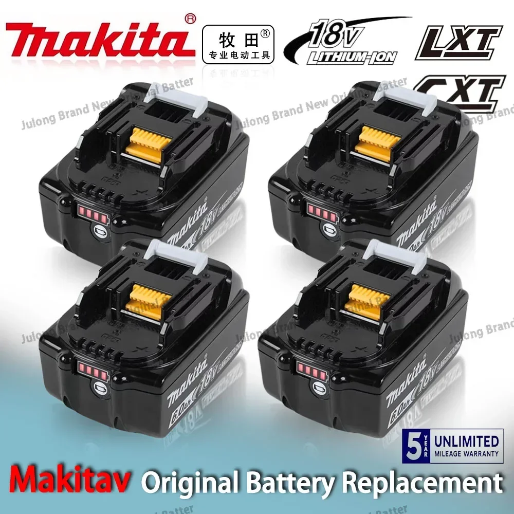 Original 18V 6000mAh Makita Rechargeable Battery，for Makita BL1830 BL1830B BL1840 BL1840B BL1850 BL1850B Power Tools Battery