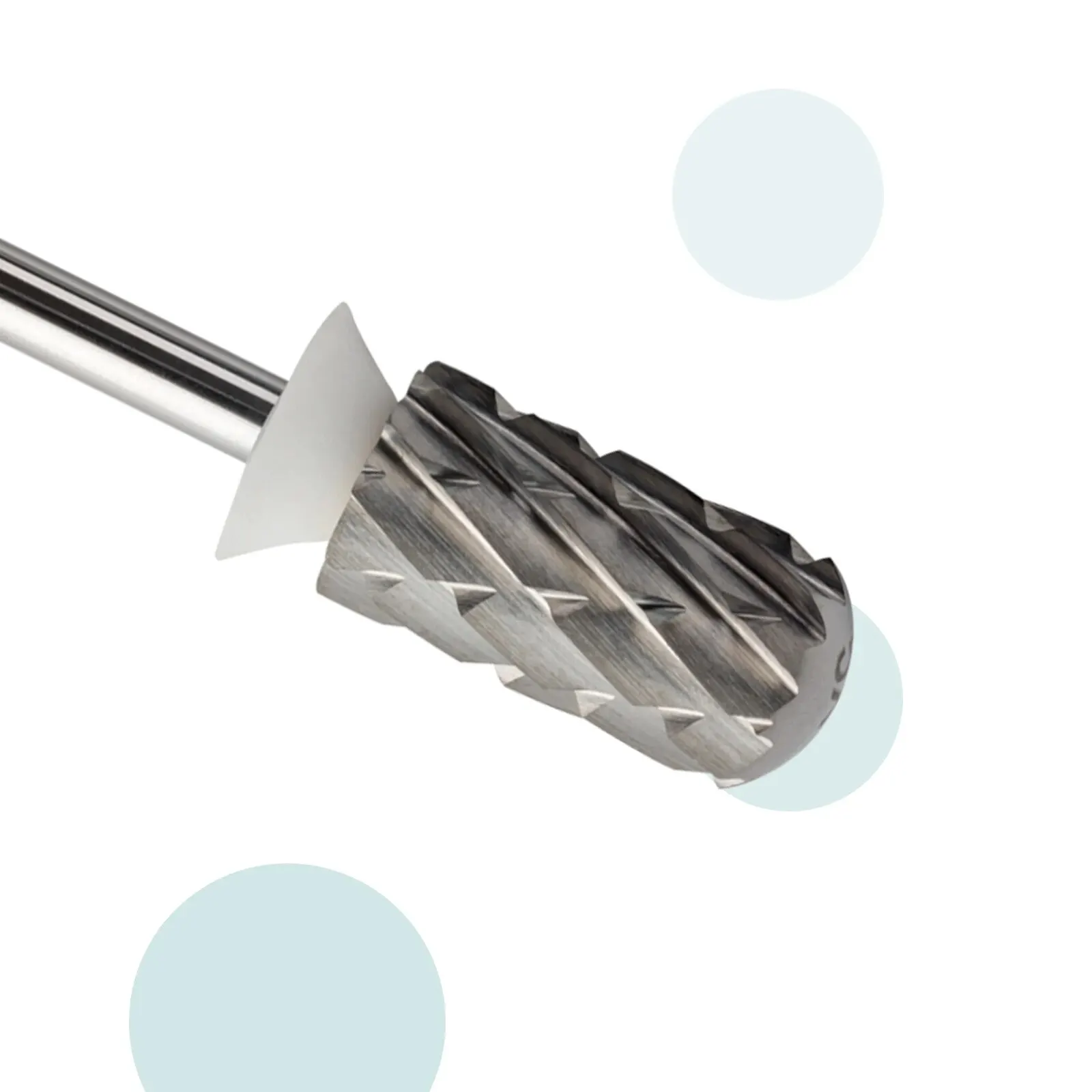 5XC قمة مستديرة كبيرة برميل مسمار لقمة ثقب 3/32 كربيد لدغ إزالة هلام سميك مانيكير التدريبات اكسسوارات المورد #6