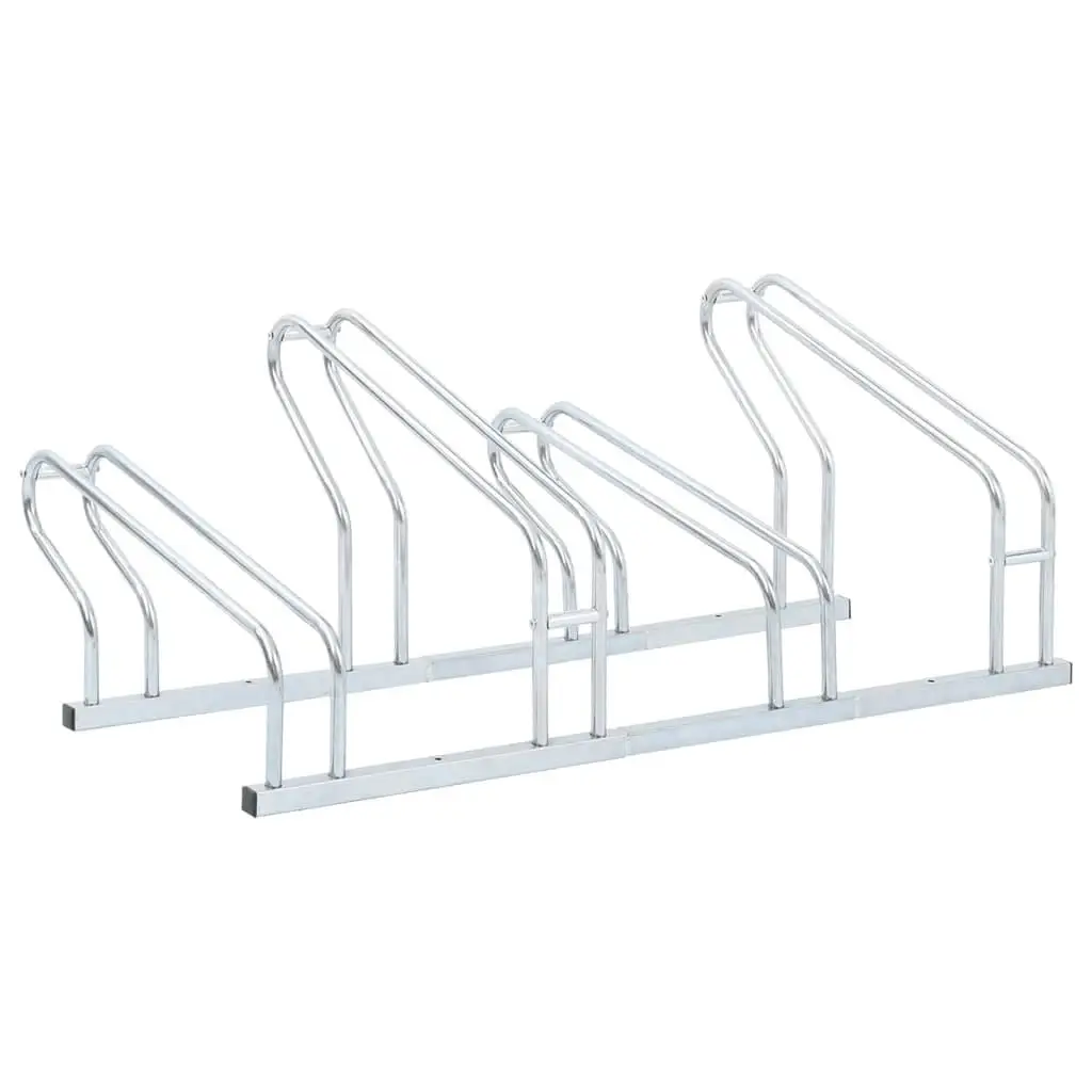 for 4 Bike Freestanding Stand - Durable Galvanized Steel Rack for Floor Storage