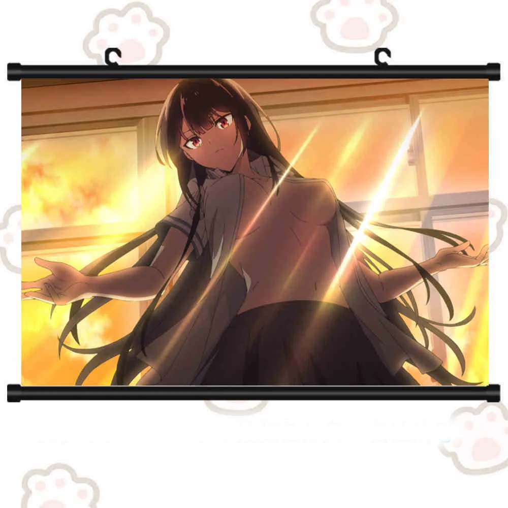 Anime Haite Kudasai Takamine-san Takane Poster Shirota Koushi Cosplay Cartoon Scorrimento Murale Appendere A Parete Poster Otaku Art Decor Regalo