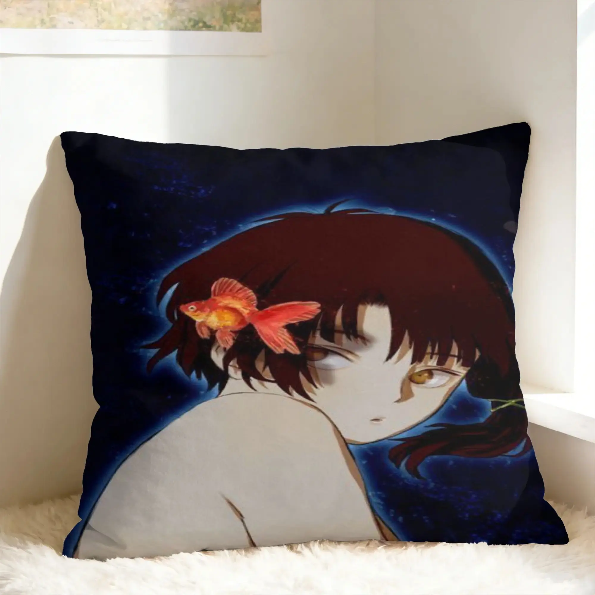 Anime Serial Experiments Lain Pillow Case  Soft Pillow Cover Morden Pillowcases For Sofa Couch Bed Living Room