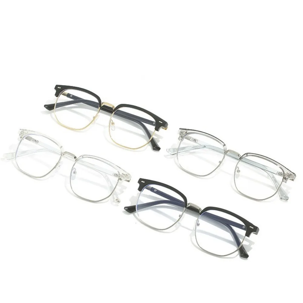 Photochrome Anti-Strahlungs-Brille, Brillen für Damen und Herren, Vintage-Brille mit Augenbrauenrahmen, modische Brillen – Detail 6