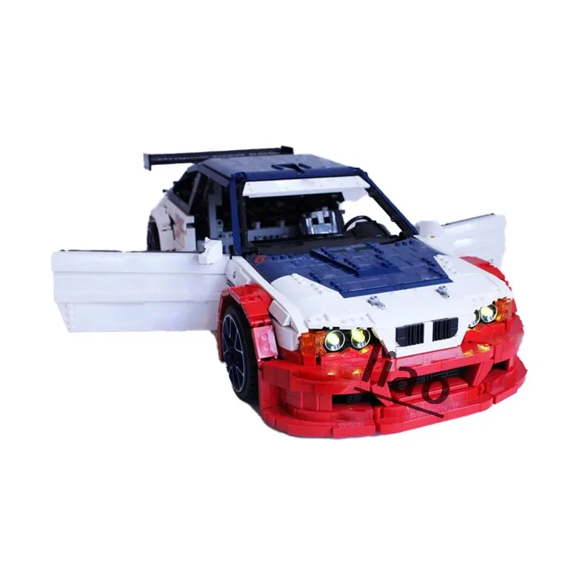 MOC-142015 Same SeriesMOC-146520 New GTR Cool RC Model Supercar Racing Vehicle Building Blocks Toy Kids Boy Birthday Gift