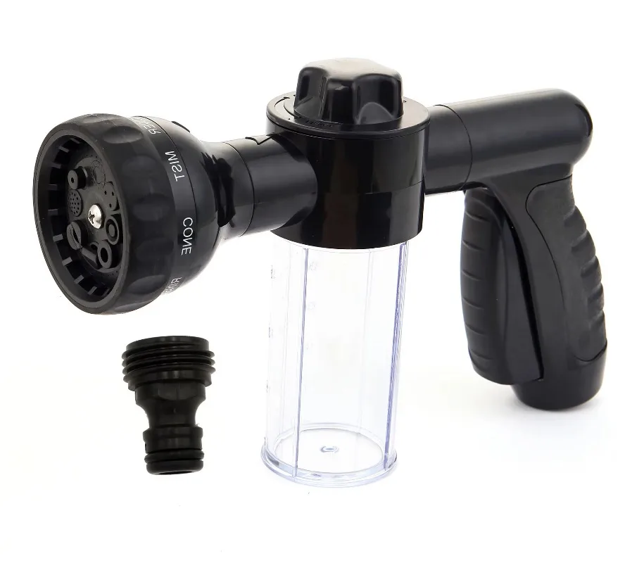 High Pressure Car Wash Water Gun with Foam Cannon, Multi-Purpose Cleaning Tool for Home, Car Washing & Garden Watering
