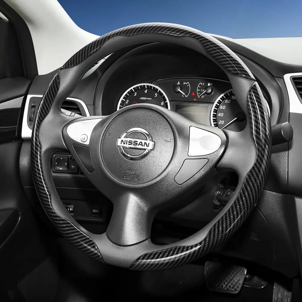 capa-de-volante-em-fibra-de-carbono-com-textura-design-segmentado-de-liberacao-rapida-duravel-compativel-com-nissan-rogue-x-trail-kicks-qashqai-sentra-almera-versa-sunny-altima-navara-frontier-pathfinder-juke-magnite