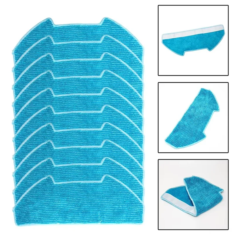 【Buyers】For Smartai S8 Pro, Redroad R10, Redkey R10, Bobsweep Ultravision/Dustin/Dustin Ultra/RC400 10PCS Replacement Mop Cloth