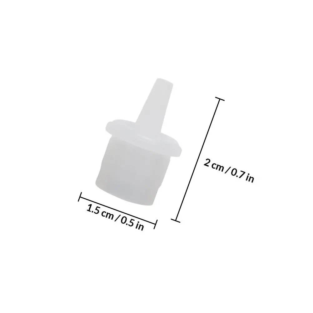 100Pcs Eyelash Glue Bottle Plugs ABS Lash Extension Replacement Caps Prevent Drying Clog Professional Home Use Lash