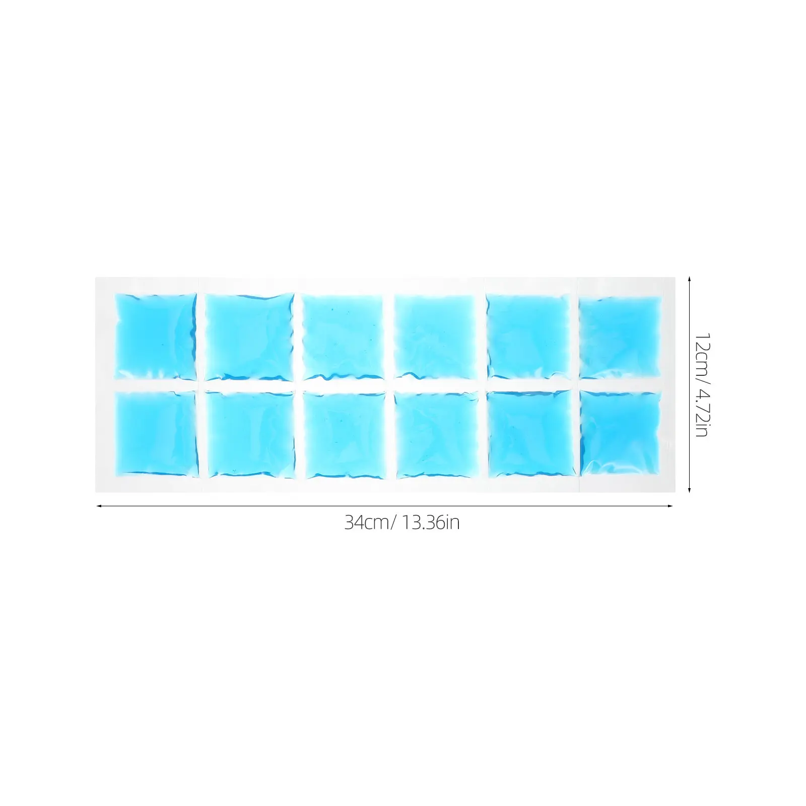 Reusable Gel Ice Pads 12 Grid Flexible Freezer Block Cooling Pack Insulated Ice Sheets for Lunch Bags Coolers Food view 6