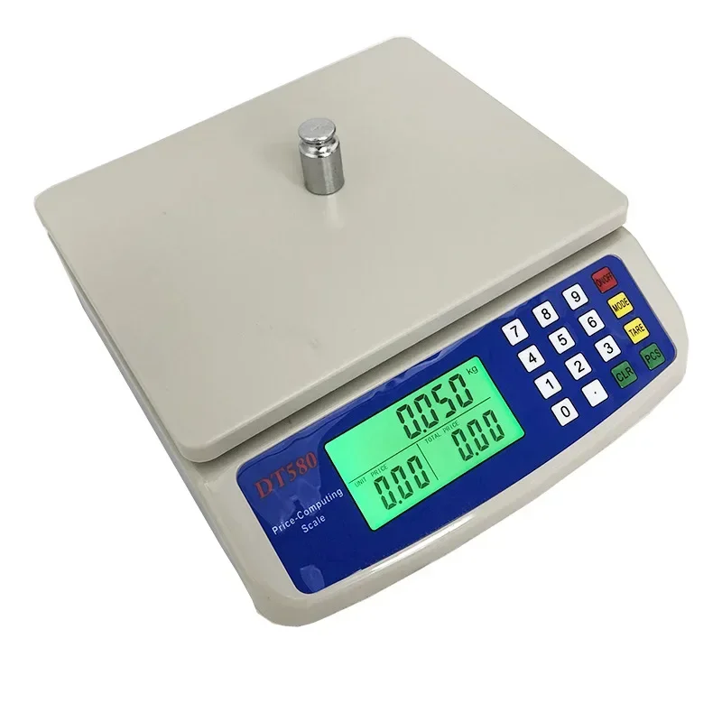 30KG/1G Wide Range Food Weighing Scale Vegetable Fruit Grocery Fish Meat Digital Display Scales Multiple Units scales business