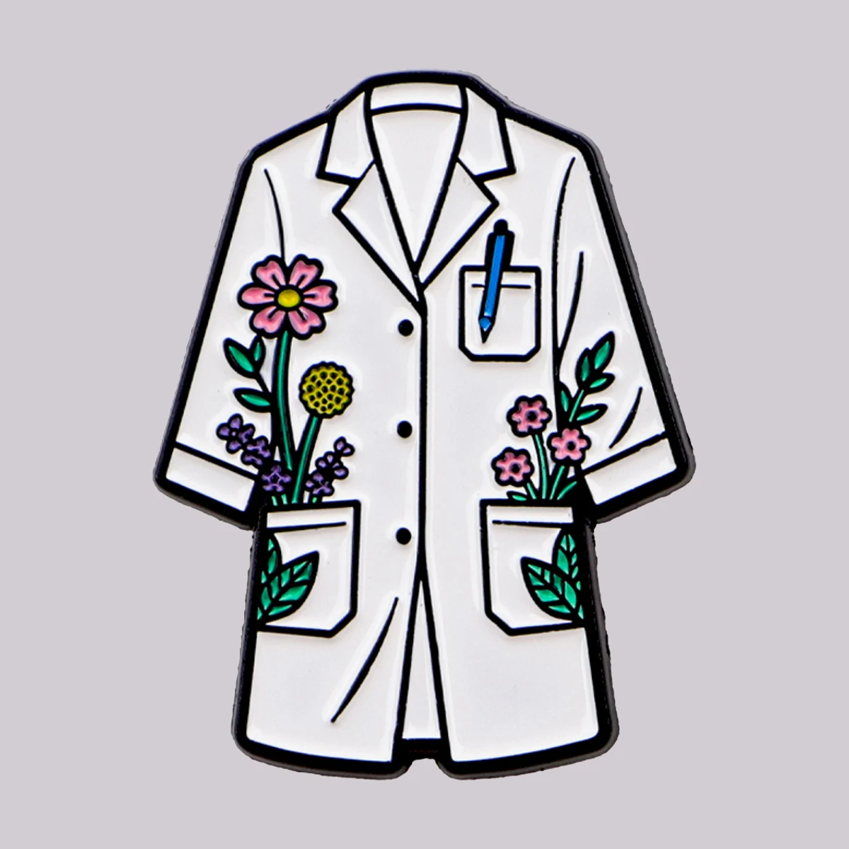 Doctor's Coat Enamel Pin Nurse Brooch Pines Lapel Pins Badge on Backpack Clothing Accessories Medical Jewelry Friends Gifts