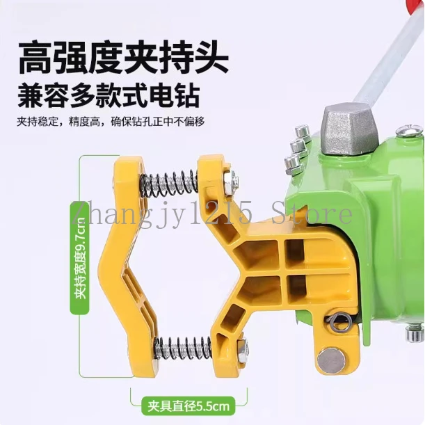 High Precision Electric Drill Support, Simple Nail Rhinestones Rotatable Oblique Hole Drill Electric Grinding Clamp