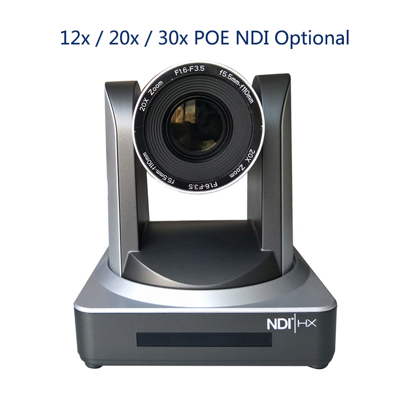 

Live Streaming NDI|HX 12x 20x 30x Video Conference Camera with POE HDMI SDI Output PTZ NDI Camera Church Broadcasting