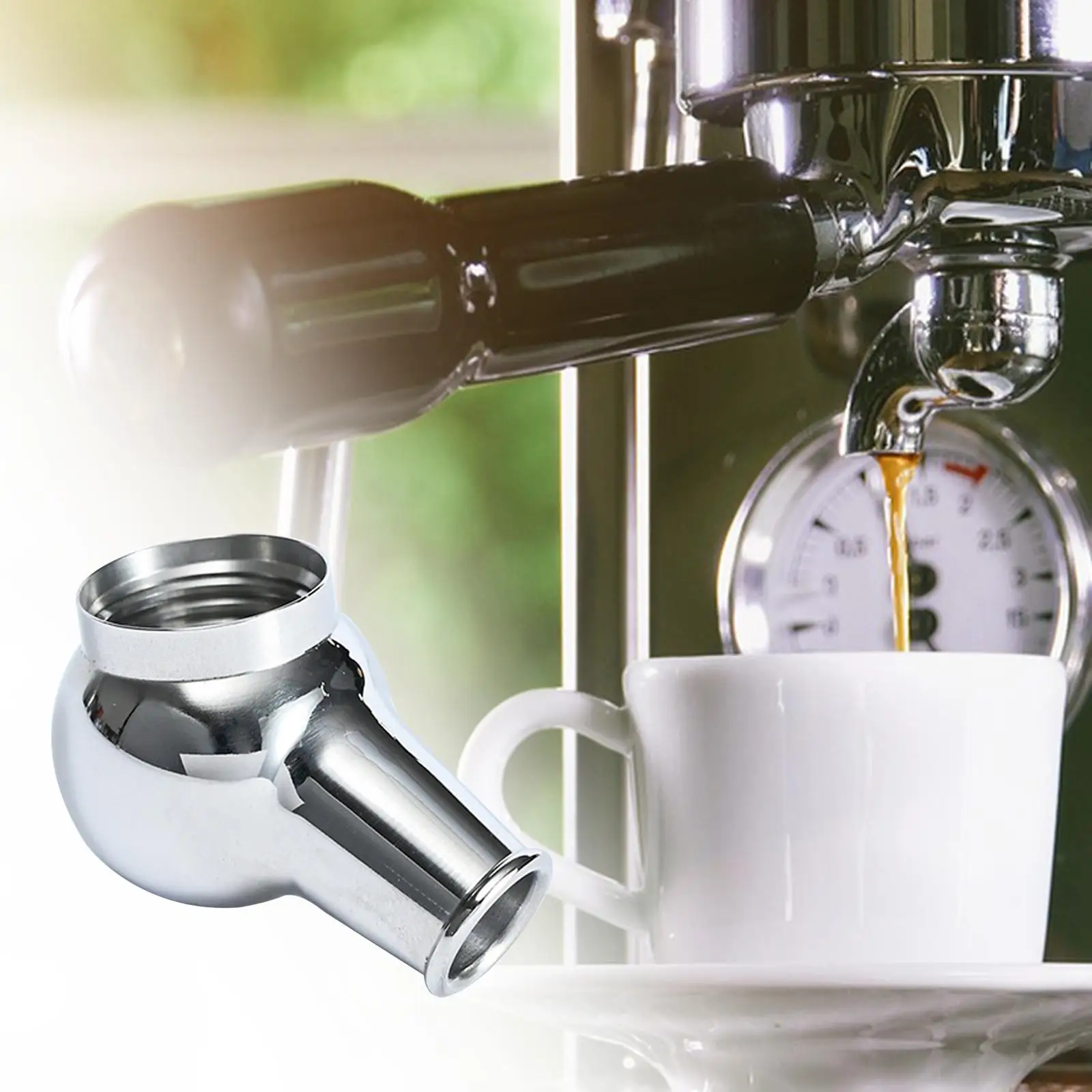 Coffee Machine Maker Nozzle Coffee Machine Milk Foam Steam Nozzle Replacement Stainless Steel for Kitchen Home Cafe