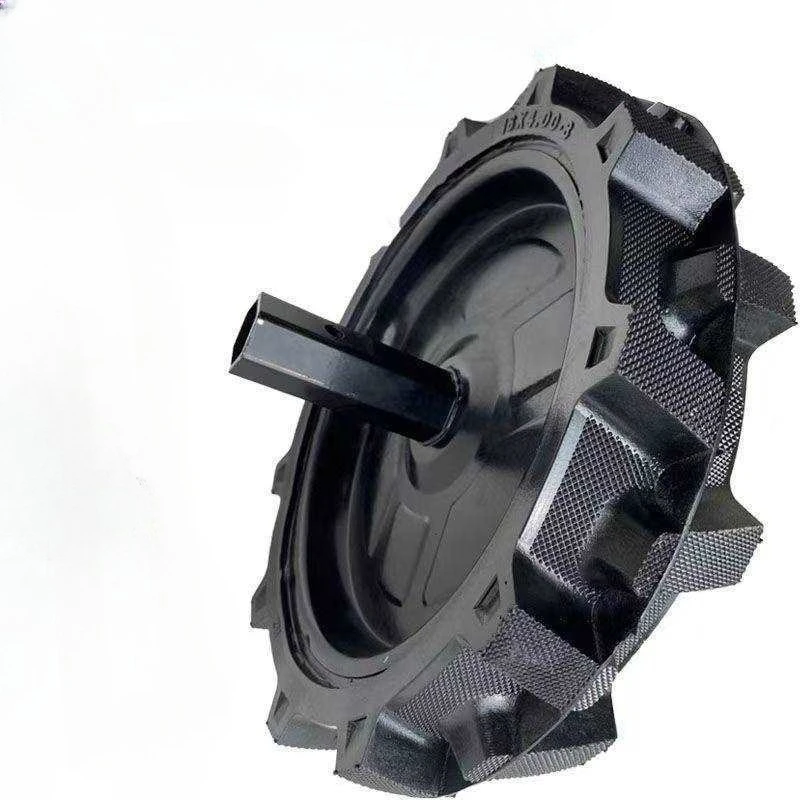 Micro Tiller 4.00-8 Solid Tire 3.50-6 Solid Rotary Tiller with Shaft Rubber Solid Tire Complete Set