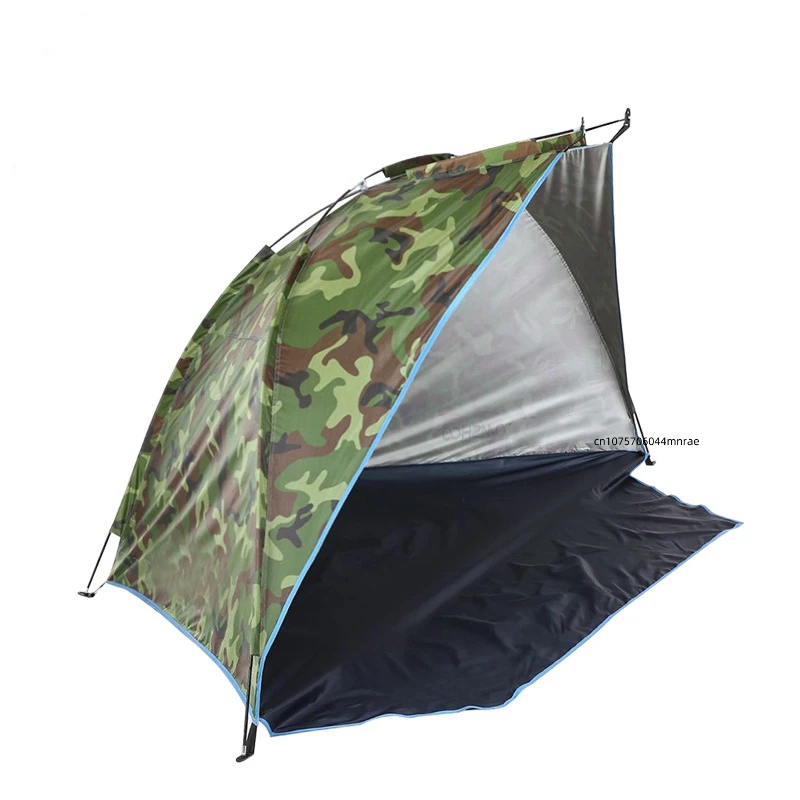 Outdoor Double Sunshade Tent Portable Camping Beach Sunshade Tent Windproof Sunscreen Fishing Double Tent