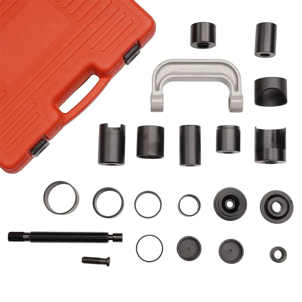 Podofo Kit d'outils de dépose de rotules supérieures et inférieures pour bras de suspension, 21 pièces, comprenant presse-rotule et extracteur de rotule, pour automobile