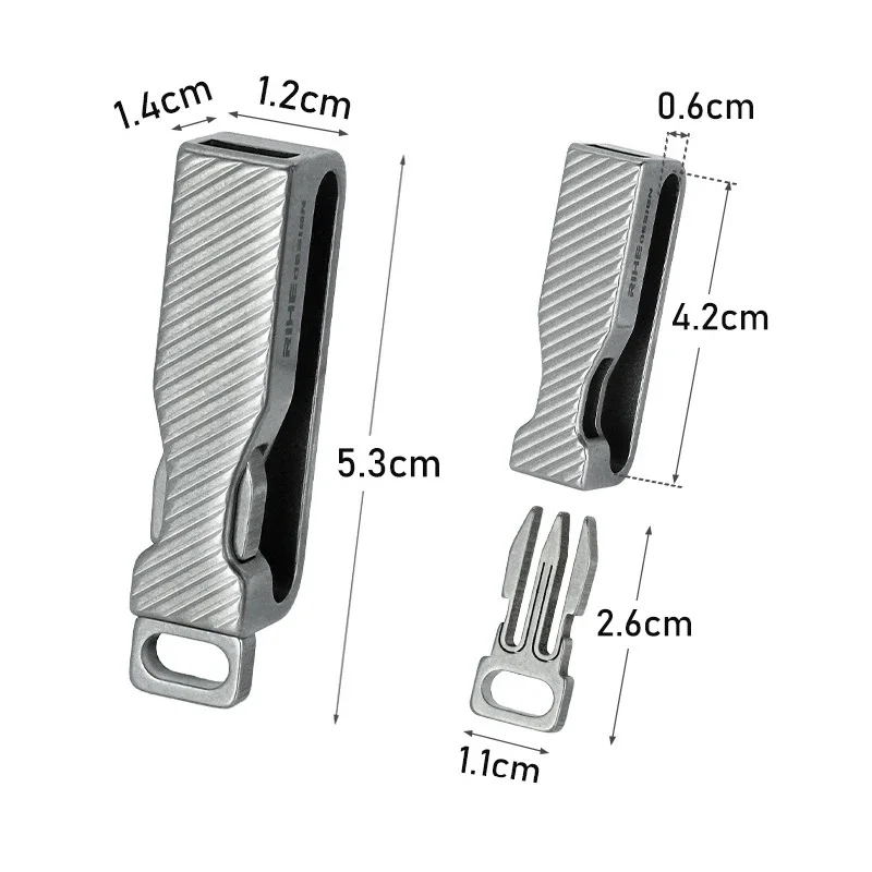 Outdoor EDC Multifunctional Titanium Alloy Belt Buckle Portable Portable Waist Belt Keychain Small Tool