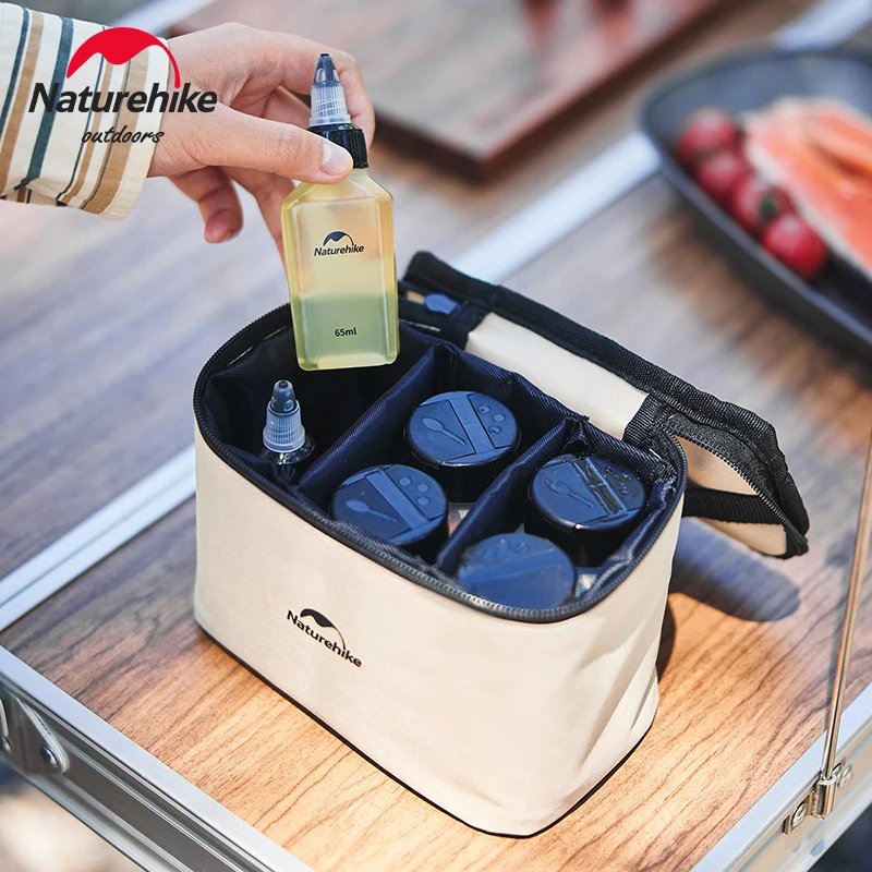 Naturehike Butelka na przyprawy 6szt 8szt Zestaw butelek na przyprawy BBQ Słoik na przyprawy Przenośny zestaw do przechowywania zastawy stołowej na piknik i kemping