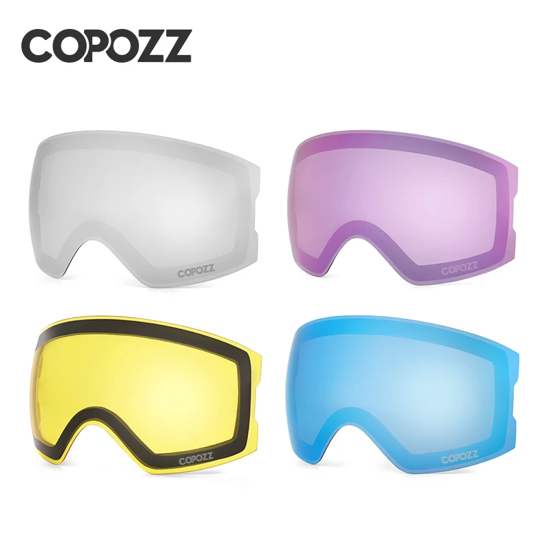 COPOZZ 22101 and 22100 Ski Goggles Magnetic Replacement Lenses Spherical lens and Cylindrical lens