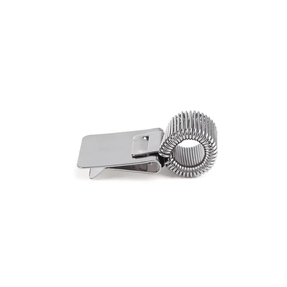 1PC Useful Portable Convenient Spring Pen Holder Notebook Metal Pen Clips Elastic Loop