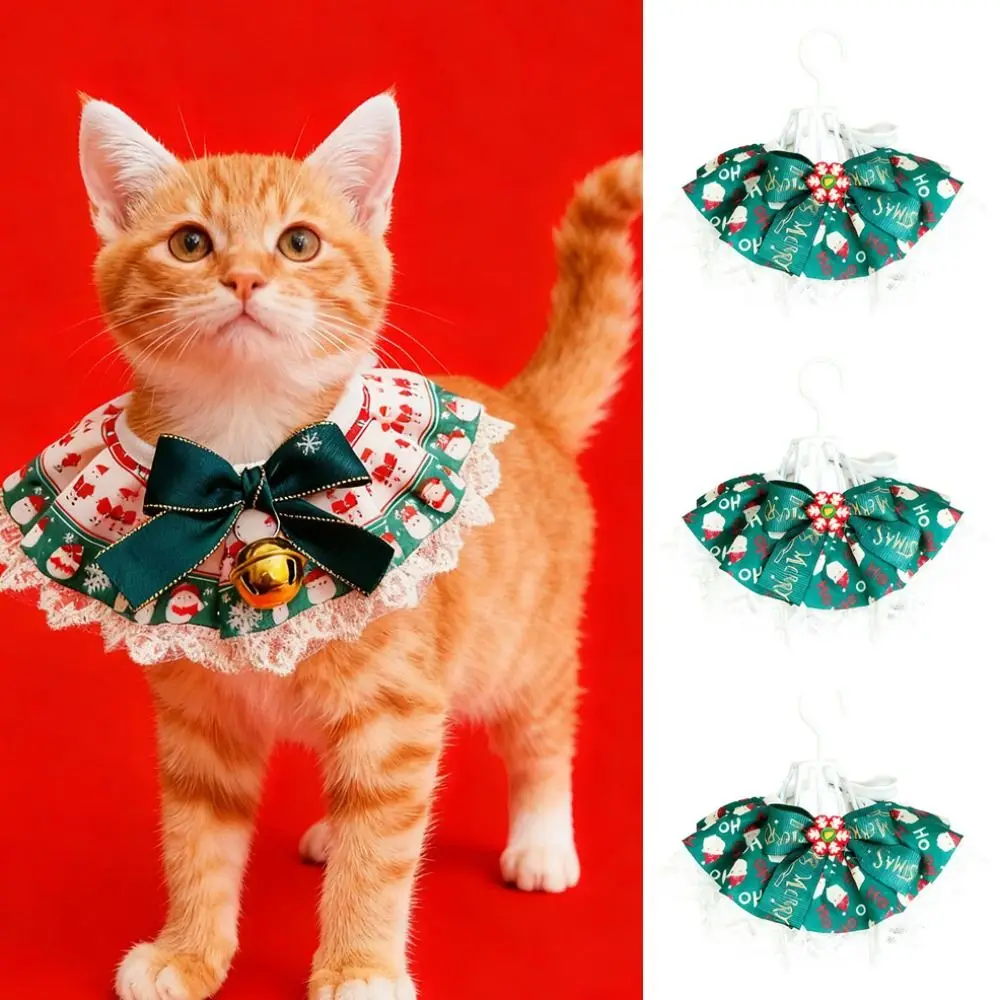 New Adjustable Pet Drool Bandana Soft Material Washable Cat Triangle Scarf Dog Bib Scarf Pet Accessories