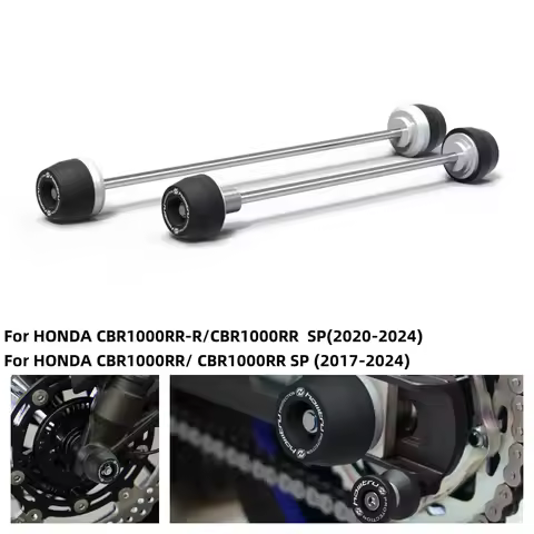 For Honda CBR1000RR CBR1000RR-R SP 2017-2024 Rear Front Axle Fork Crash Slider Motorcycle Wheel Protector Moto Accessories