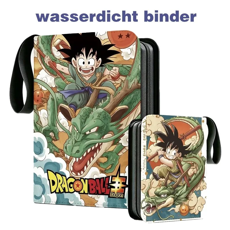 400pcs/900pcs Dragon Ball Binder Card Album Book Folder 4/9 Card Slots Collections Zipper Double Pocket Zipper Card Holder