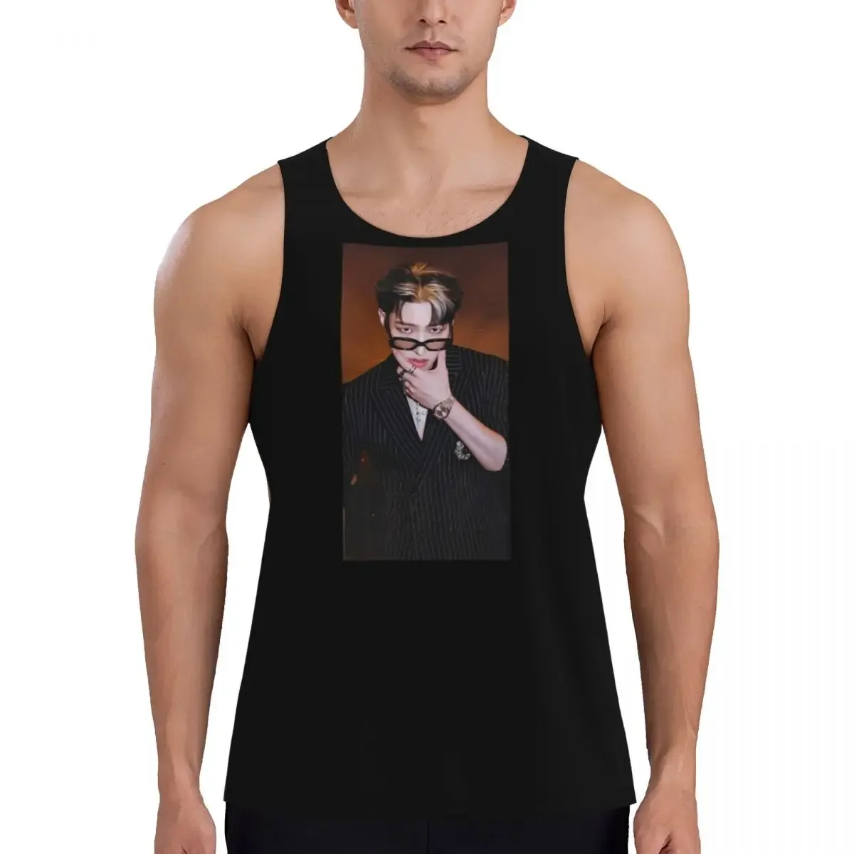 Quick Dry Mingi Ateez - Spin Off From The Witness Halazia Gym Tank Muscle Chemise sans manches pour musculation, gilet respirant
