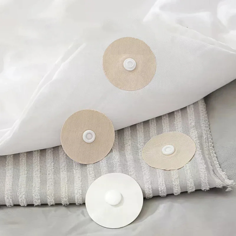 10/20 Pairs Of Round Non-ironing Quilt Snaps And Pin Clips To Keep The Quilt Firmly Positioned Within The Quilt Cover