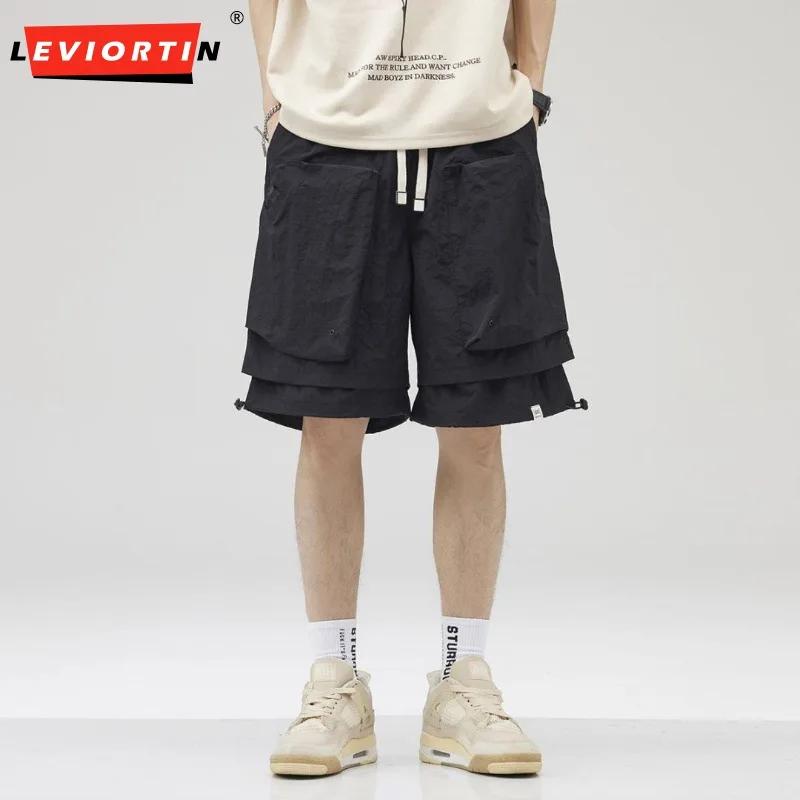 Summer Men's Workwear Shorts Fashion Versatile Thin Loose Quick Drying Short Pants Breathable Sport Functional Tooling Shorts