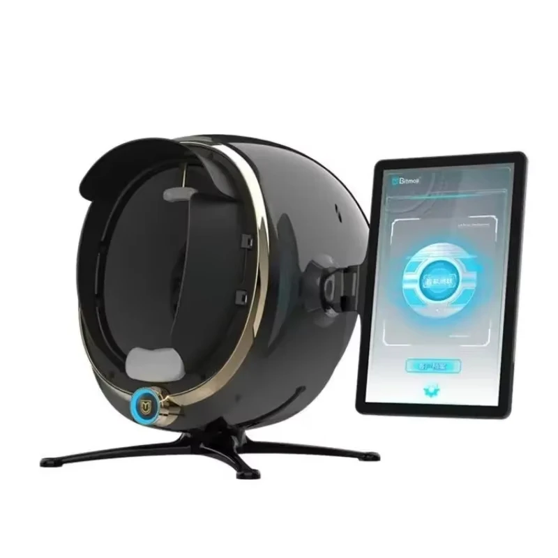 Macchina per l'analisi della pelle 3D: scanner facciale portatile con specchio magico - Tester di umidità/olio/texture per uso domestico e professionale