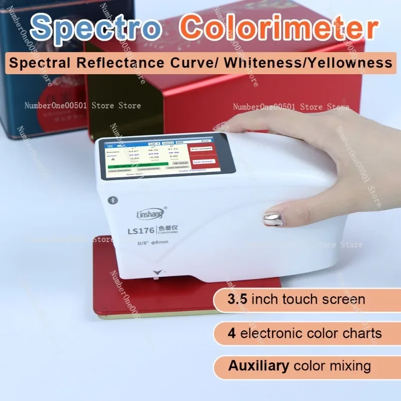 LS176 Spectro Colorimeter Digital Portable Colormeter Price Spectrophotometric Colorimeter for Paint Color Measurement