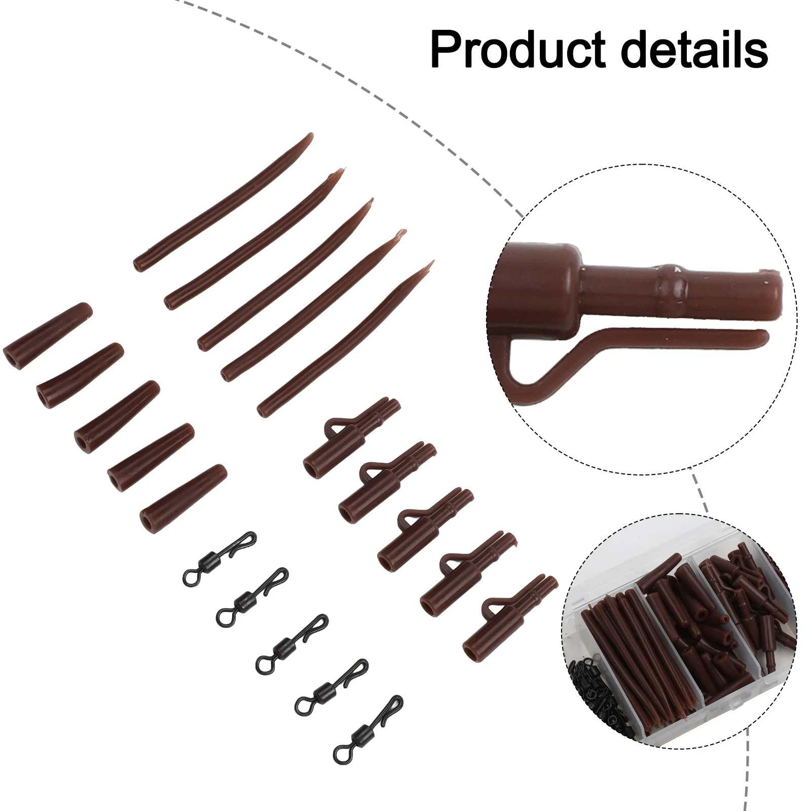 

Набор для карповой ловли Angler's Choice, 120 предметов, с прочными клипсами для поводков и эффективными быстросъемными вертлюгами