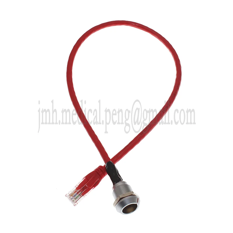 EGG 0K 2 3 4 5 6 7 9 Pin Water Proof Socket Assemble RJ45 Crystal Head  Connecting Line For Audio And Video Signal Transmission