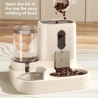 Automatic Feeder Dog Cat Food Bowl With Water Dispenser Large Capacity Pet Food Storage Dispenser Container Puppy Pet Accessorie