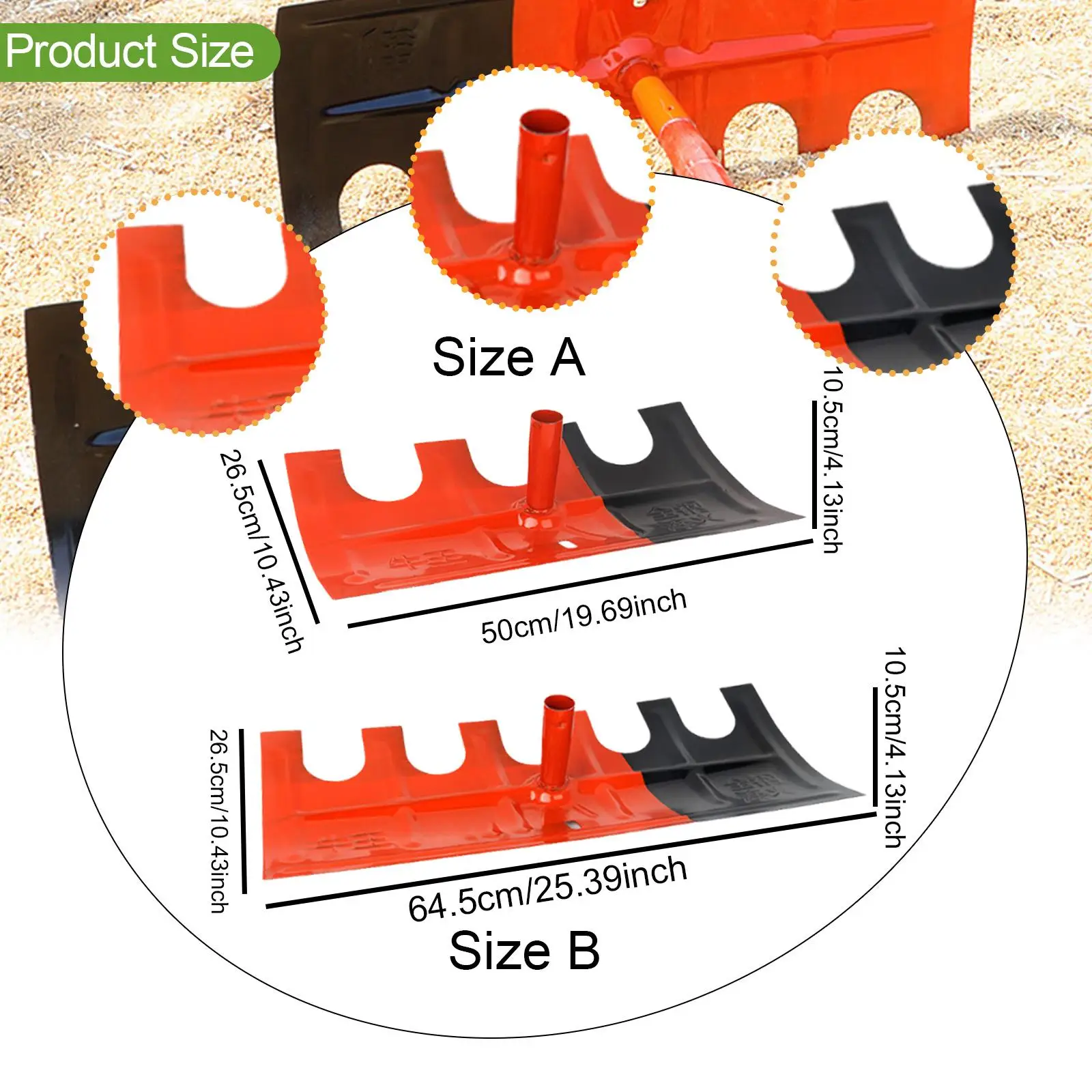 Grain Drying Rake Head Only Farmer Portable Turning Grain Spreader for Wheat