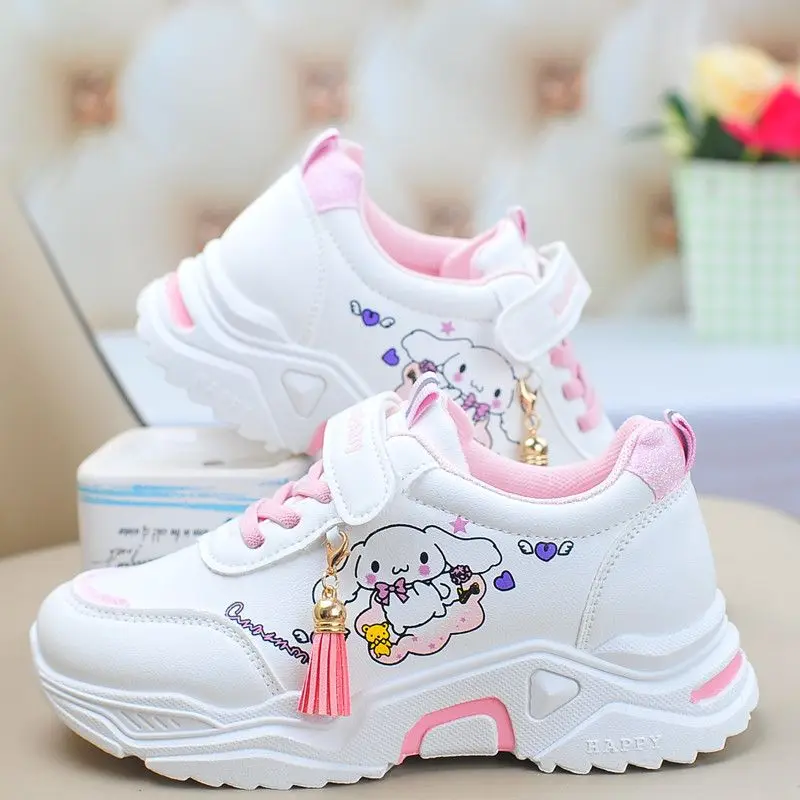 

Kawaii Cinnamoroll Sanrio Students Cute Cartoon Comfortable Sneakers Children Anti Slip Flat Shoes Running Shoes Gift for Kids