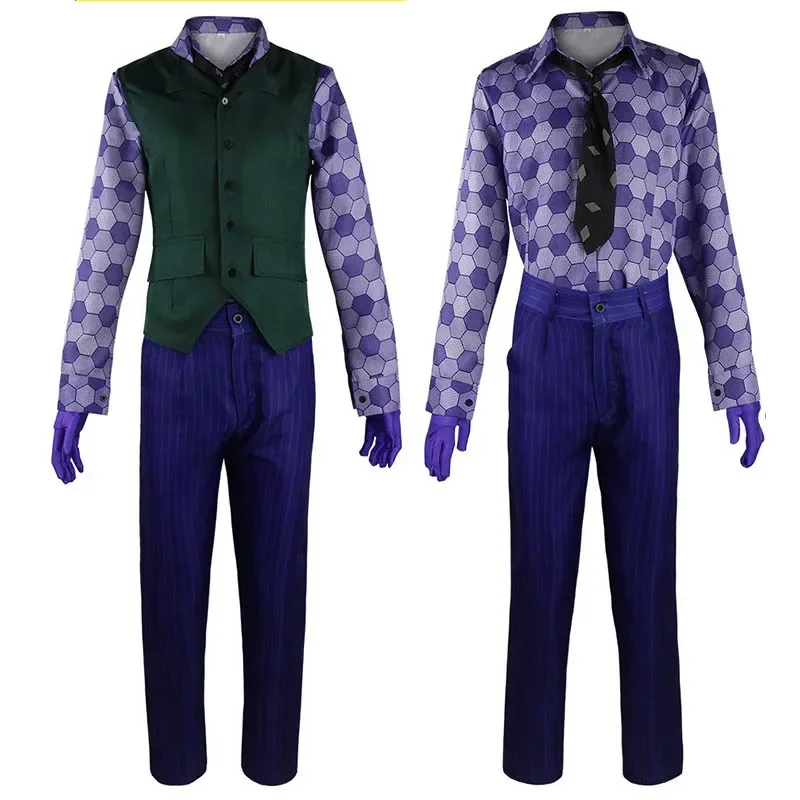 Heath Ledger Cosplay Costume Full Suit Adult Halloween Party Cosplay Costume Daily Wear Uniform