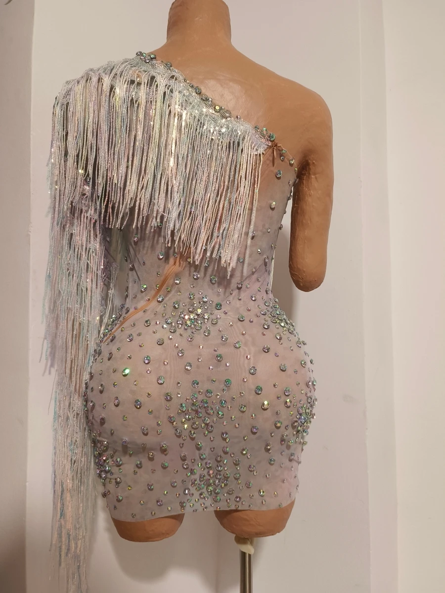 Glitzerndes Strass-Cocktailkle – Sparkly Rhinestone Club Party Dress Bewertung und Preis