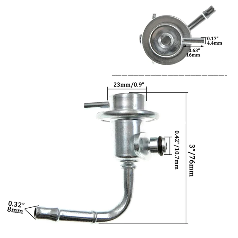 Fuel Pressure Regulator 22670-53J00 For Nissan NX NX-Coupe Pulsar Sentra Primera Sunny Lucino Prairie Infiniti G20 Parts-FSM