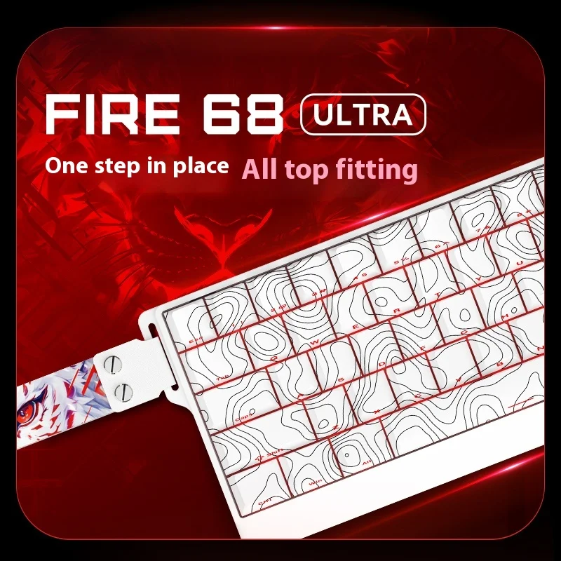 Mat Catz Fire68/Fire68pro Esports Magnetic Axis Keyboard 68 Key Low Latency Full Key Hot Swaddable Rgb Aluminum Gaming Keyboard